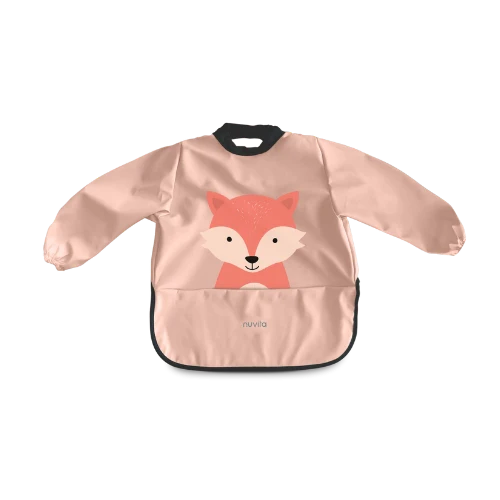 Apron bib with sleeves for meals and activities 6m+