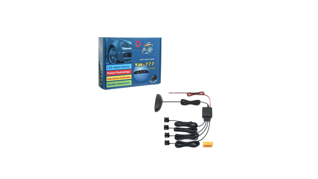 624E1#Tomahawk®TW-777 Car Assist System Parking Sensors – Black