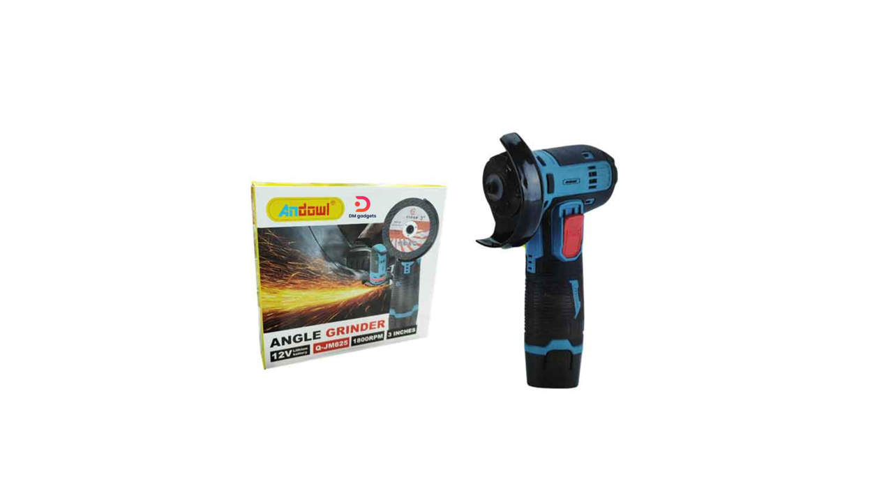 636G2#Andowl®Q-JM825 12V 1800RPM, Cordless Angle Grinder