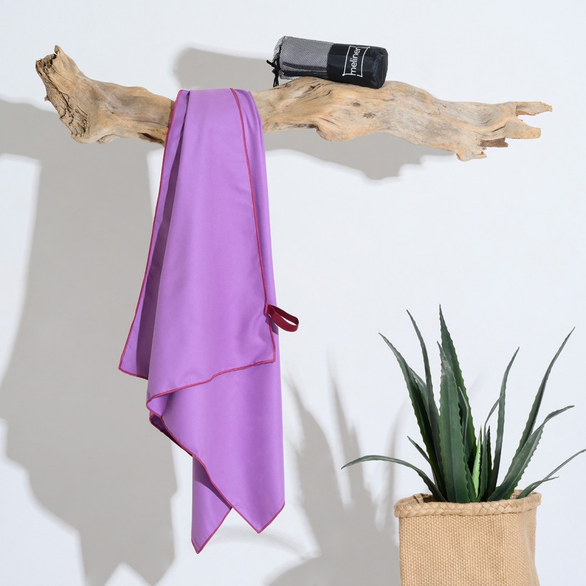 TOWEL MICROFIBER GYM PURPLE (50Χ90)