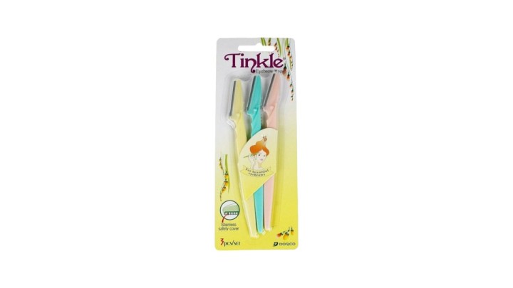 Tinkle Eye Brow Razor In A Box 3pc (20 CARDS)