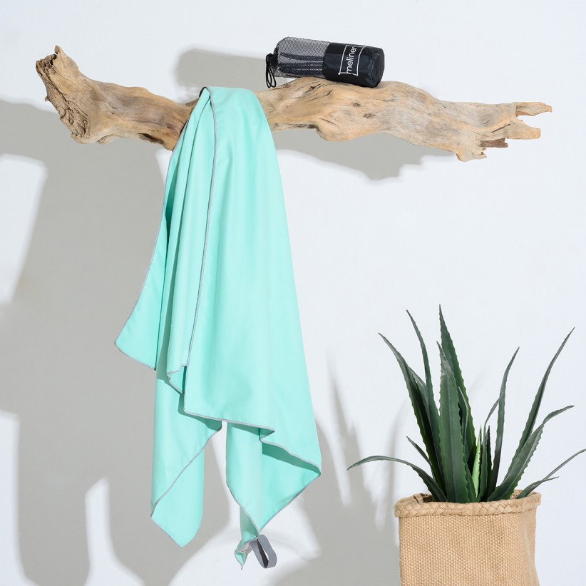 TOWEL MICROFIBER GYM AQUA (50Χ90)