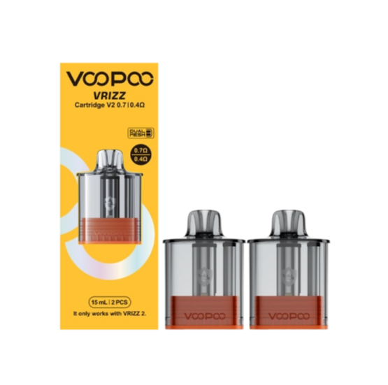 Voopoo - Cartridges Vrizz V2 Dual Mesh 0.7-0.4Ω 15ml (1pcs)