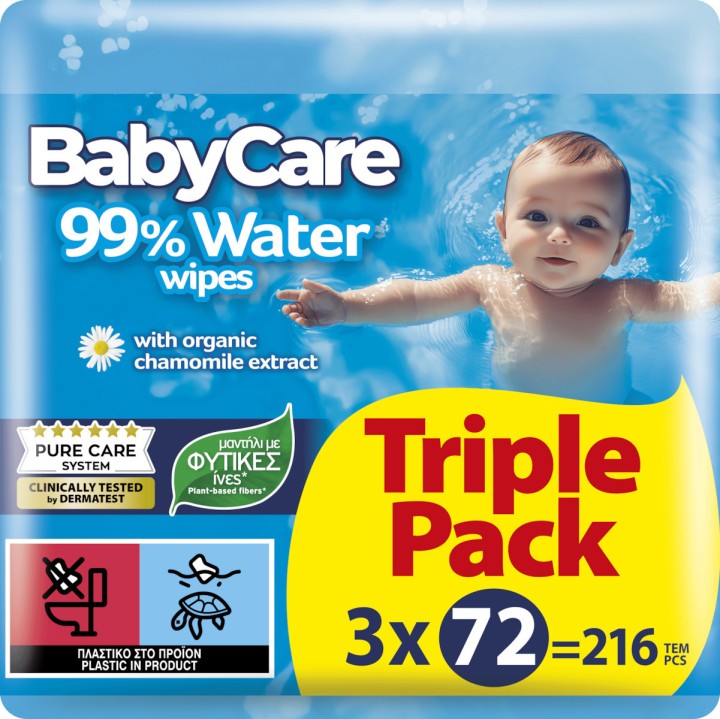 Babycare 99% Water Triple Pack 3X72