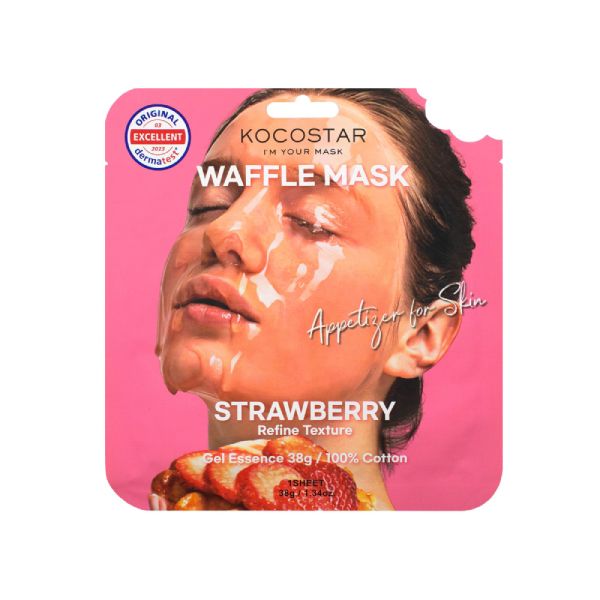Kokostar Waffle Face Mask Strawberry
