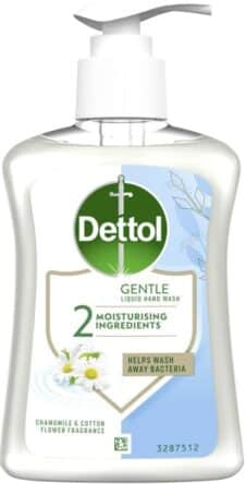 Dettol Gentle Liquid Hand Wash with Chamomile & Cotton Flower Fragrance, 250ml