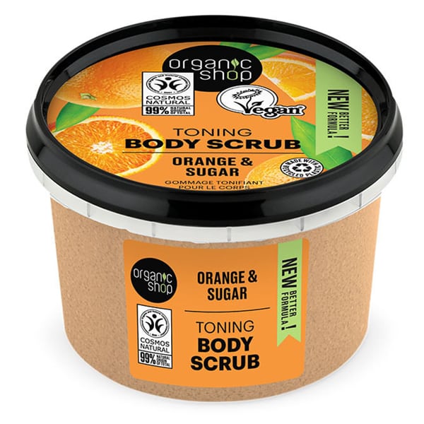 Organic Shop by Natura Siberica Toning Body Scrub Orange & Sugar, 250ml