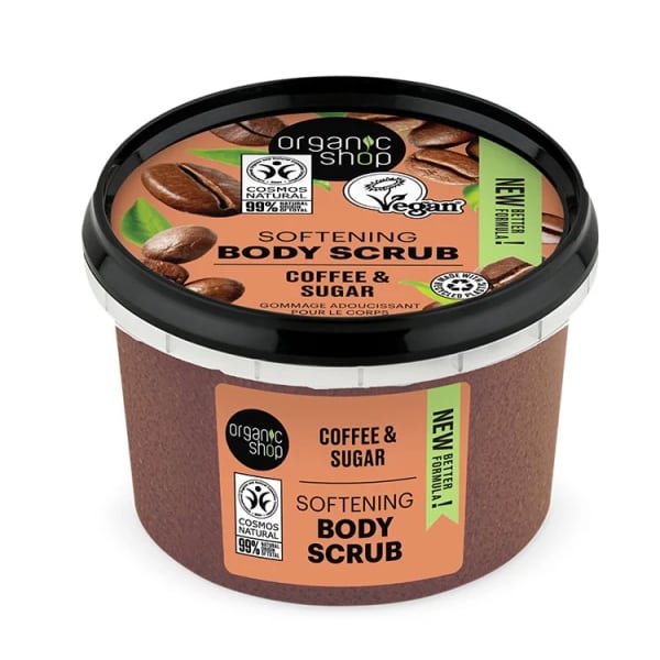 Organic Shop by Natura Siberica Softening Body Scrub Coffee & Sugar, 250ml