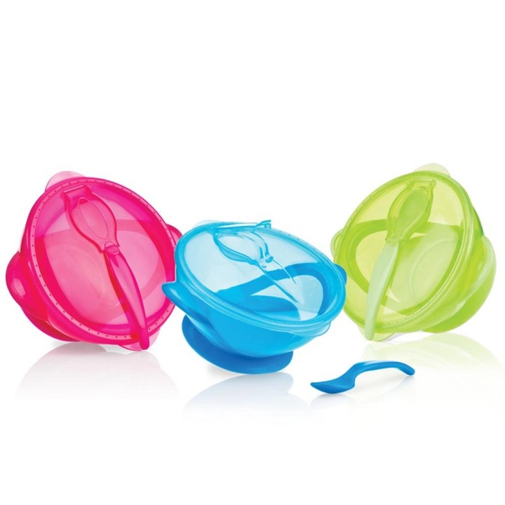 Nuby Suction Bowl With Spoon 6 Months Plus