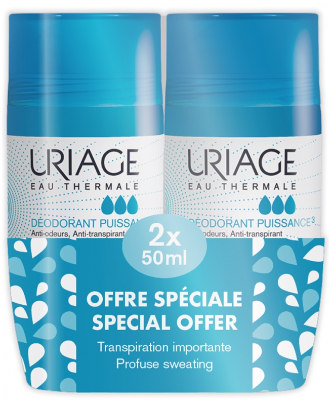Uriage Promo Deodorant Power 3 Triple Action Deodorant 2X50Ml