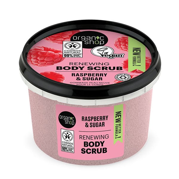 Organic Shop by Natura Siberica Renewing Body Scrub Raspberry & Sugar, 250ml