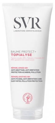 Svr Topialyse Baume Protect+ Repairs, Soothes 48H Anti-Itching Anti-Irritation Care, Dust Mites, Pollution Protection For Very Dry To Atopic Skin 200Ml