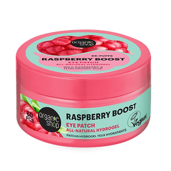 Organic Shop by Natura Siberica Raspberry Boost Natural Eye Patches, 60pcs
