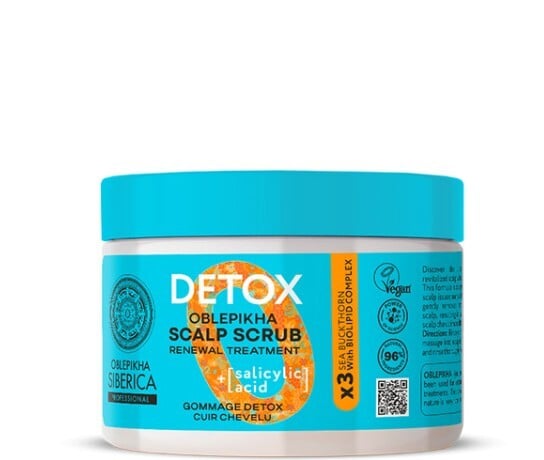 Natura Siberica Natura Siberica Detox Oblepikha The Professional Scalp Scrub-Exfoliating Scalp Treatment With Sea Buckthorn & Salicylic Acid, 300Ml