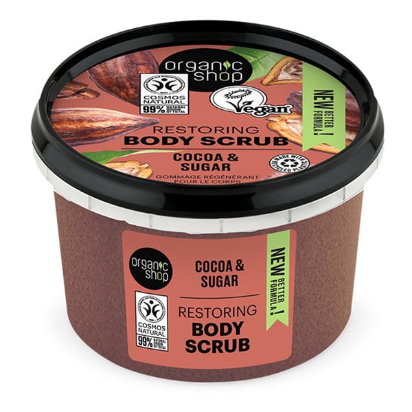 Organic Shop by Natura Siberica Restoring Body Scrub Cocoa & Sugar, 250ml