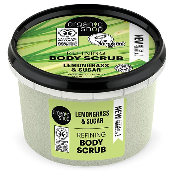 Organic Shop by Natura Siberica Refining Body Scrub Lemongrass & Sugar, 250ml
