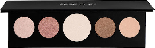 Erre Due Beauty Essentials Eye Shadow Palette in Solid Form 702 Blushing Shell 9.4gr