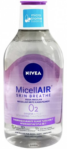 Nivea Micellair Water Skin Breathe O2 Sensitive Skin 400Ml 89259