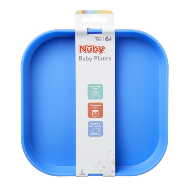 Nuby Meal Plates 2Pc 6M+
