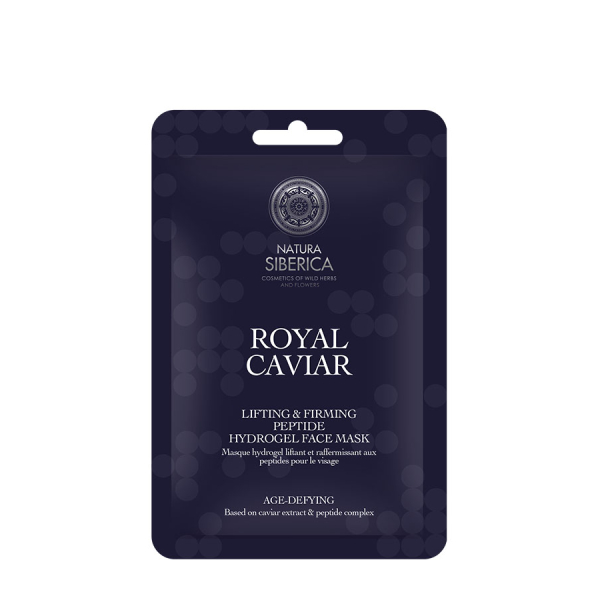 Natura Siberica Royal Caviar Hydrogel Face Mask with Peptide Complex to Enhance Firmness for 35+ Years 1 pc