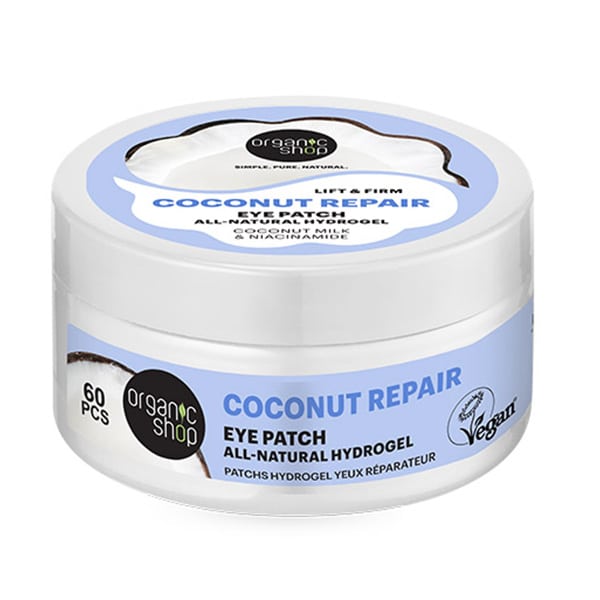 Organic Shop by Natura Siberica Coconut Repair Lift & Firm Natural Eye Patches, 60pcs