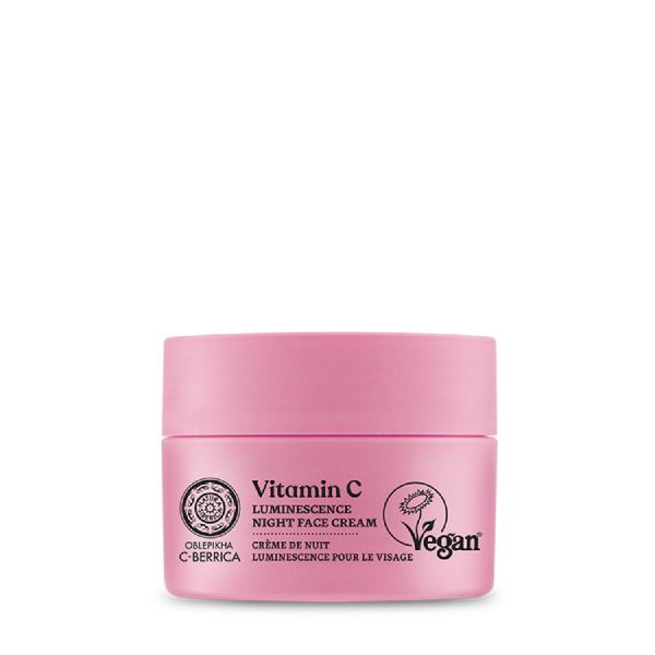 Oblepikha C-Berrica Vitamin C Luminescence Night Face Cream For Glow 50 Ml