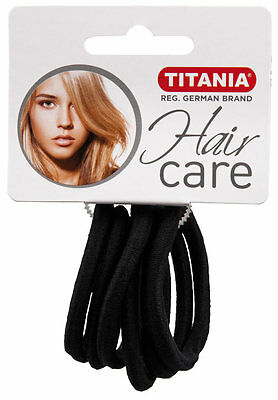 Titania Large Hair Accessories Elastics, Black Colour , 9 Pieces