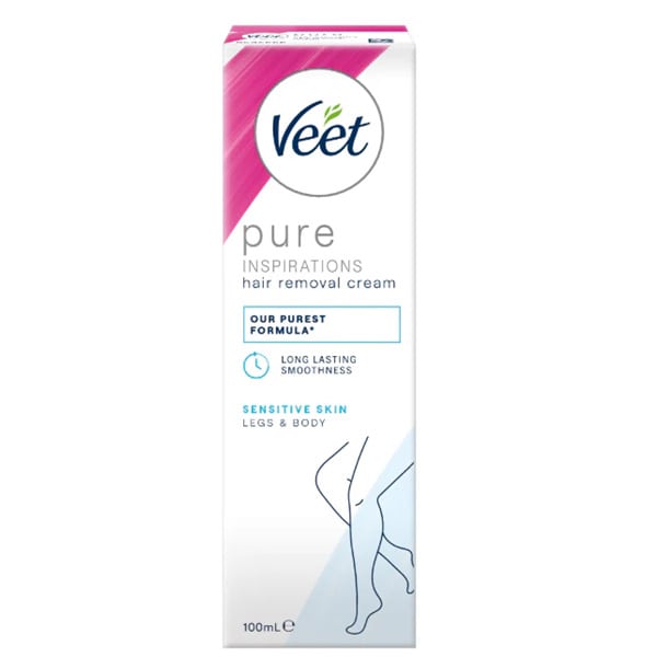 Veet Pure Inspirations Hair Removal Cream for Sensitive Skin, 100ml