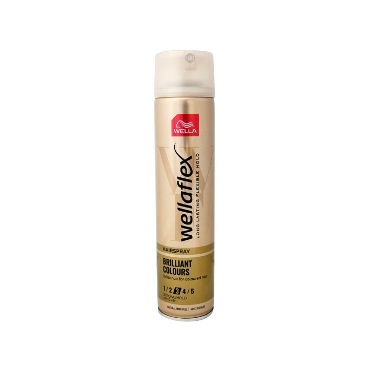 Wellaflex Hairspray Brilliant Colours Strong Hold 250Ml