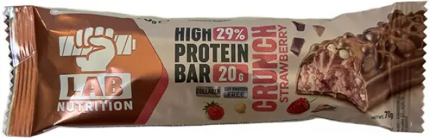 Lab Nutrition High Protein Bar Crunch Strawberry No Sugar Ad 65Gr 65Gr