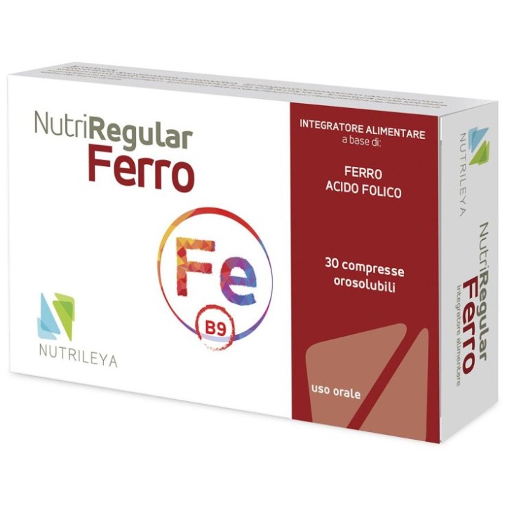 NutriRegular Iron NUTRILEYA 30 Orosoluble Tablets