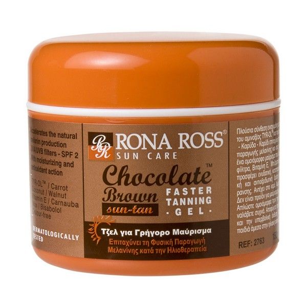 Rona Ross Chocolate Brown SPF2 Faster Tanning Gel 150ml
