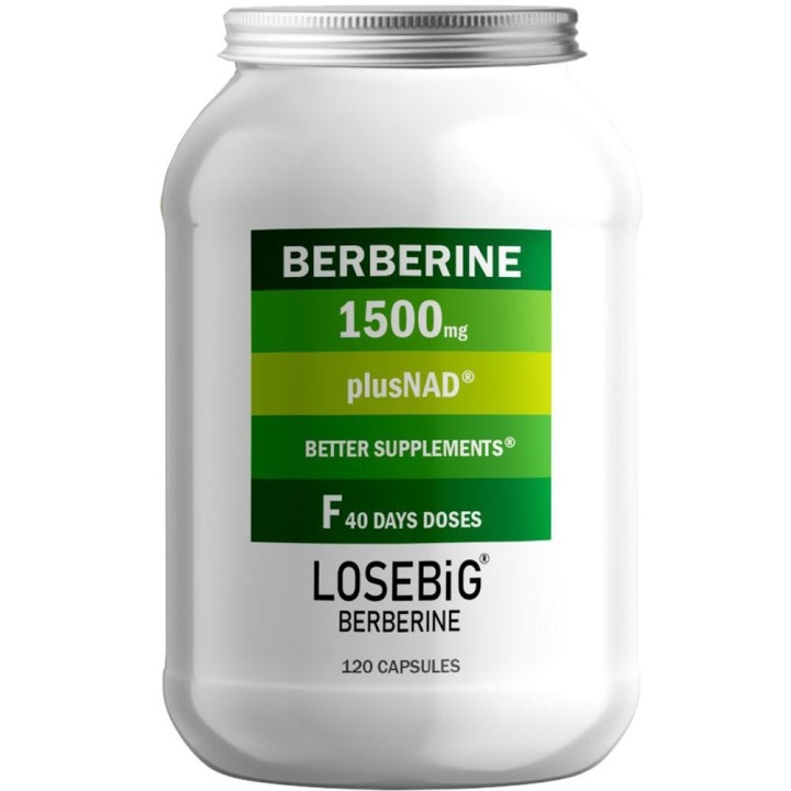 Losebig Berberine 1500Mg Plus Nad 120Caps