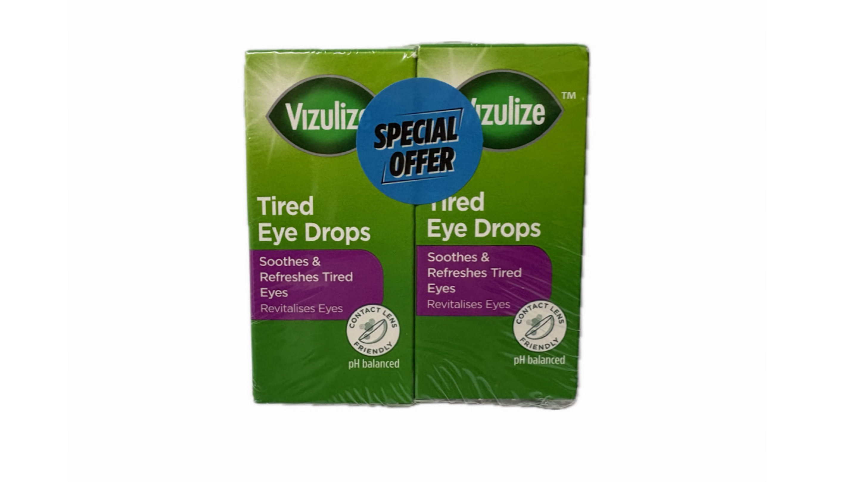 Vizulize  Tired Eye Drops +1  Free Special Offer