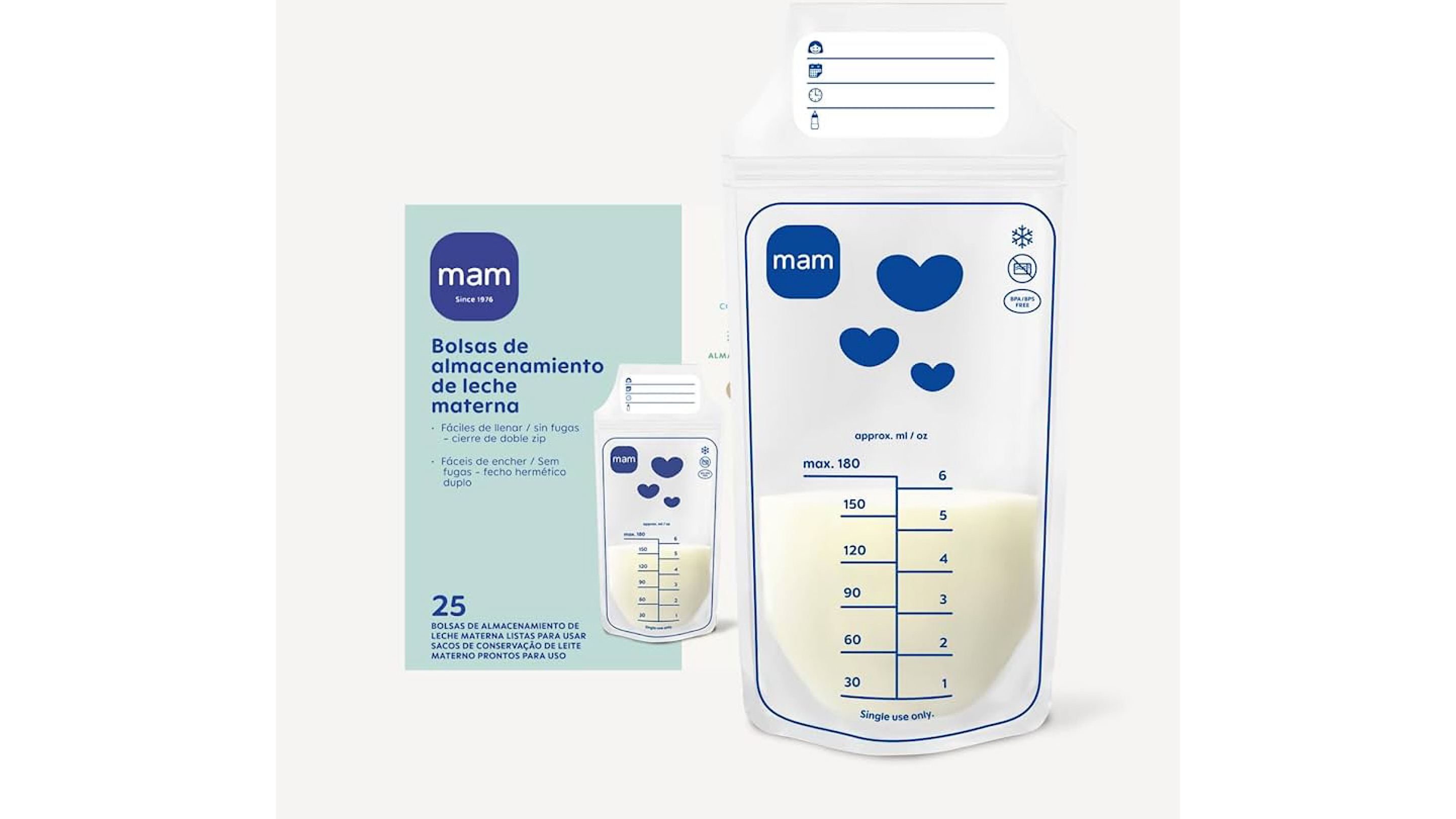 Mam  Milk Storage Bags 25 Pcs