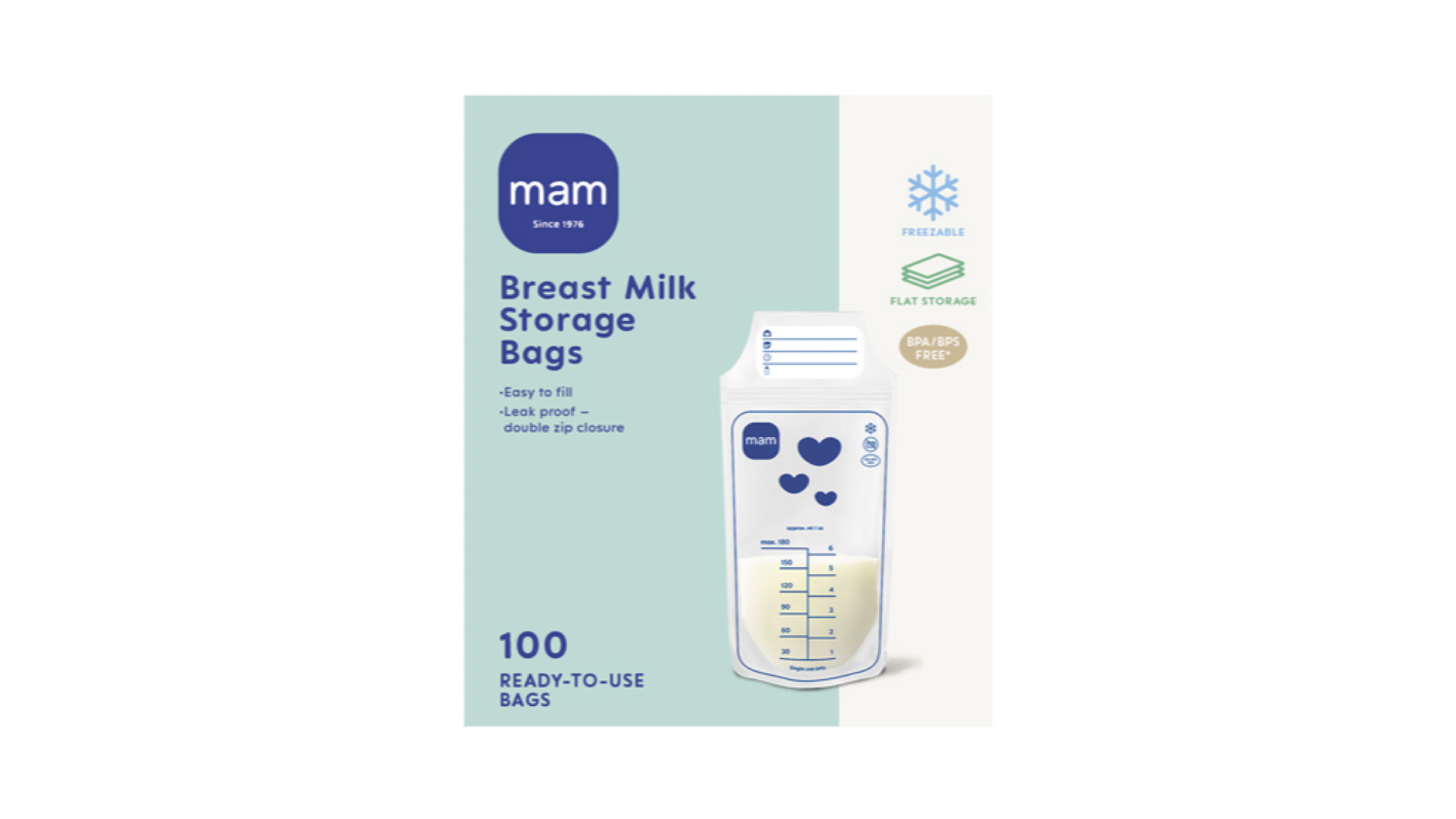 Mam  Milk Storage Bags 100 Pcs