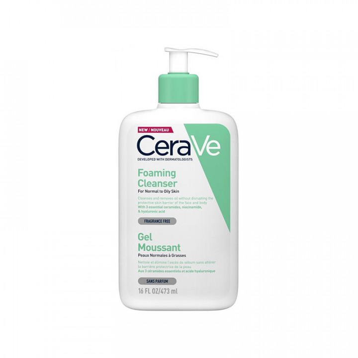 Cerave Foaming Cleanser For Normal To Oily Skin 473Ml