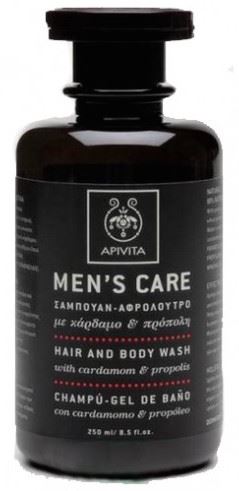Apivita Men's Care Hair & Body Wash Cardamon & Propolis 250ml