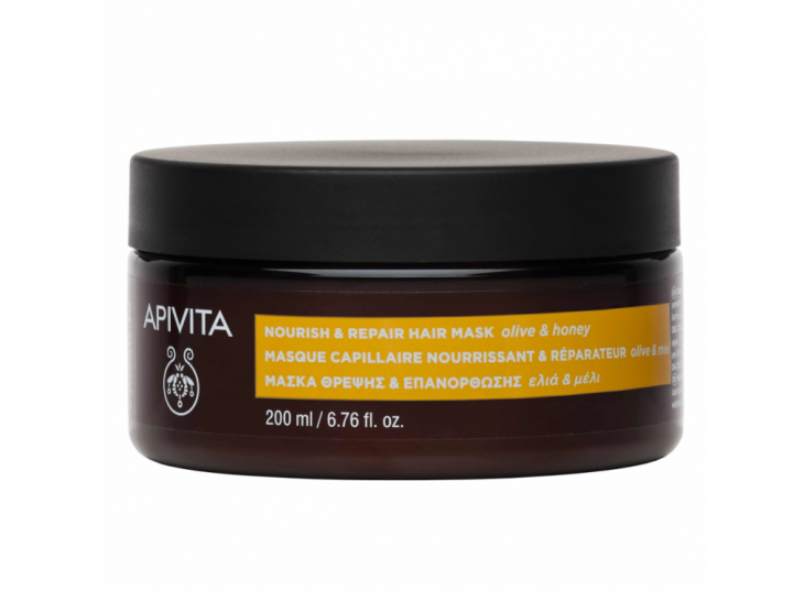 Apivita Nourish & Repair Hair Mask With Olive & Honey 200ml