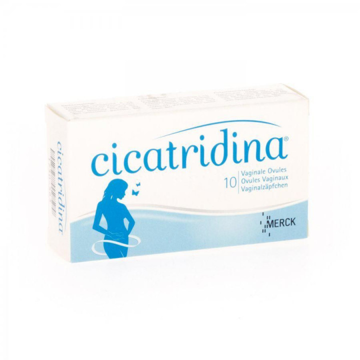 Cicatridina Vaginal Ovules for Intimate Hygiene 10 pieces