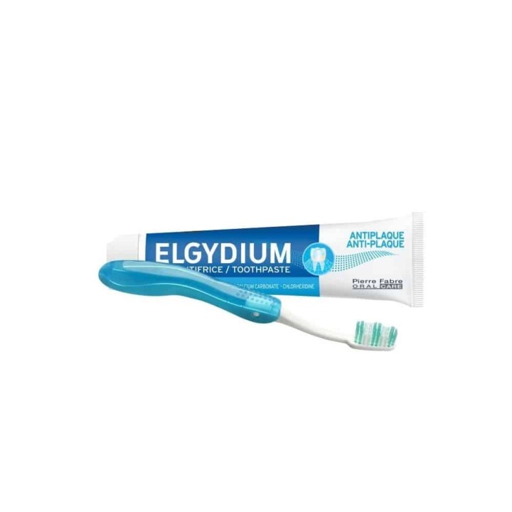 Elgydium Anti-Plaque Toothpaste + Toothbrush 20/100 4 Kit