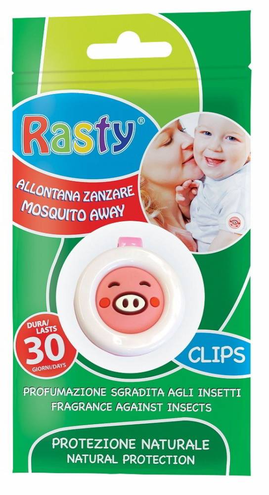 Brand Italia Anti-Mosquito Rasty Clips Natural Protection For Babies
