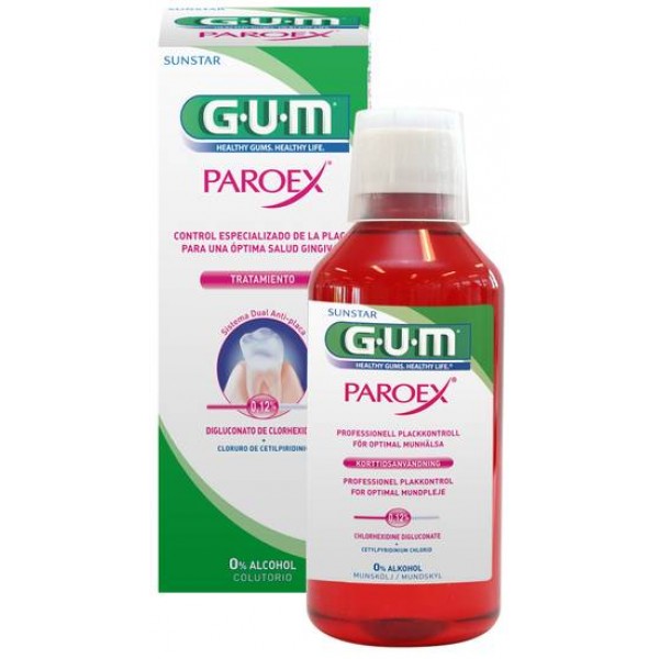 Gum Mouthwash Paroex 0.12% 300ml (Red)