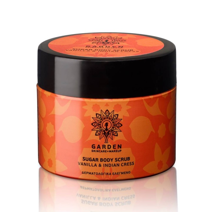 Garden of Panthenols Sugar Body Scrub Vanilla & Indian Cress 200ml