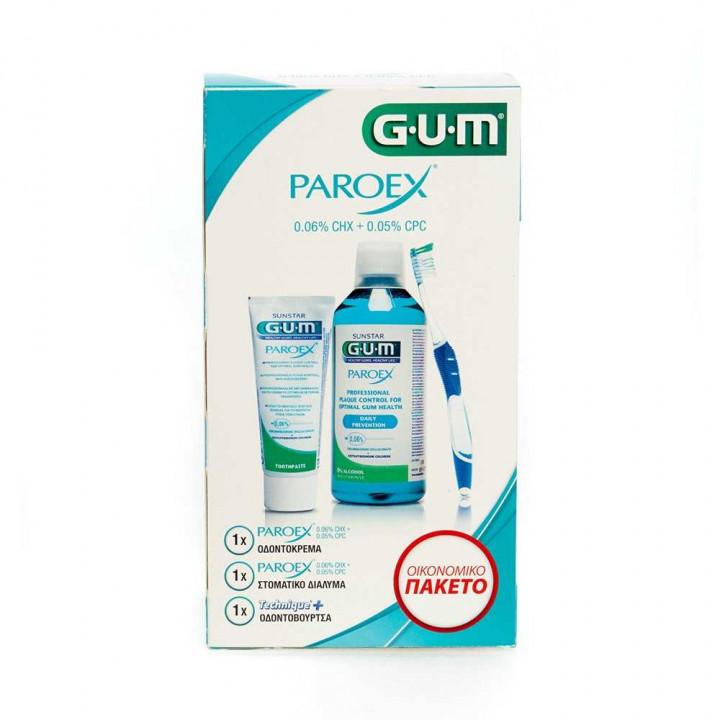 Gum Paroex 0.06% Special Offer Toothpaste, Mouthwash & Toothbrush