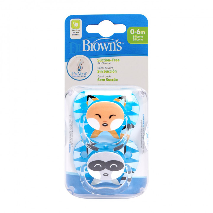 Dr. Brown's Ort Prevent Silicone Orthodontic Soother 0-6M