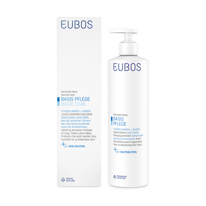Eubos Blue Liquid Washing Emulsion 400Ml