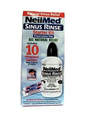 Neilmed Sinus Rinse Starter Kit With Bottle + 10 Premixed Sachets