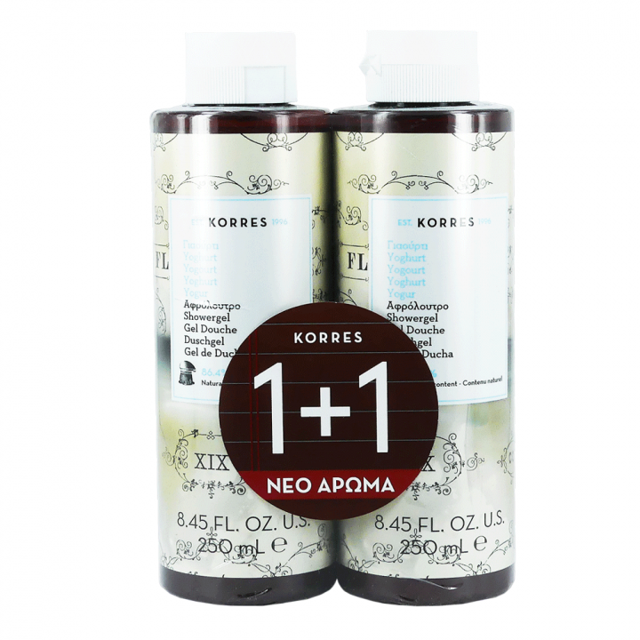 Korres Yoghurt Shower Gel 1+1 250ml