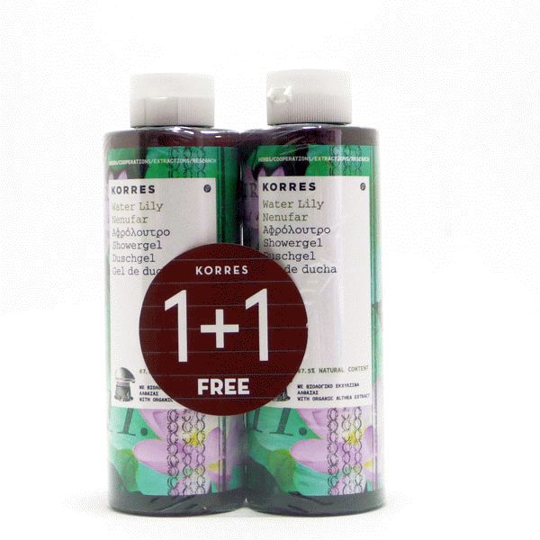 Korres Shower Gel Water Lily Blossom 1+1 2x250ml
